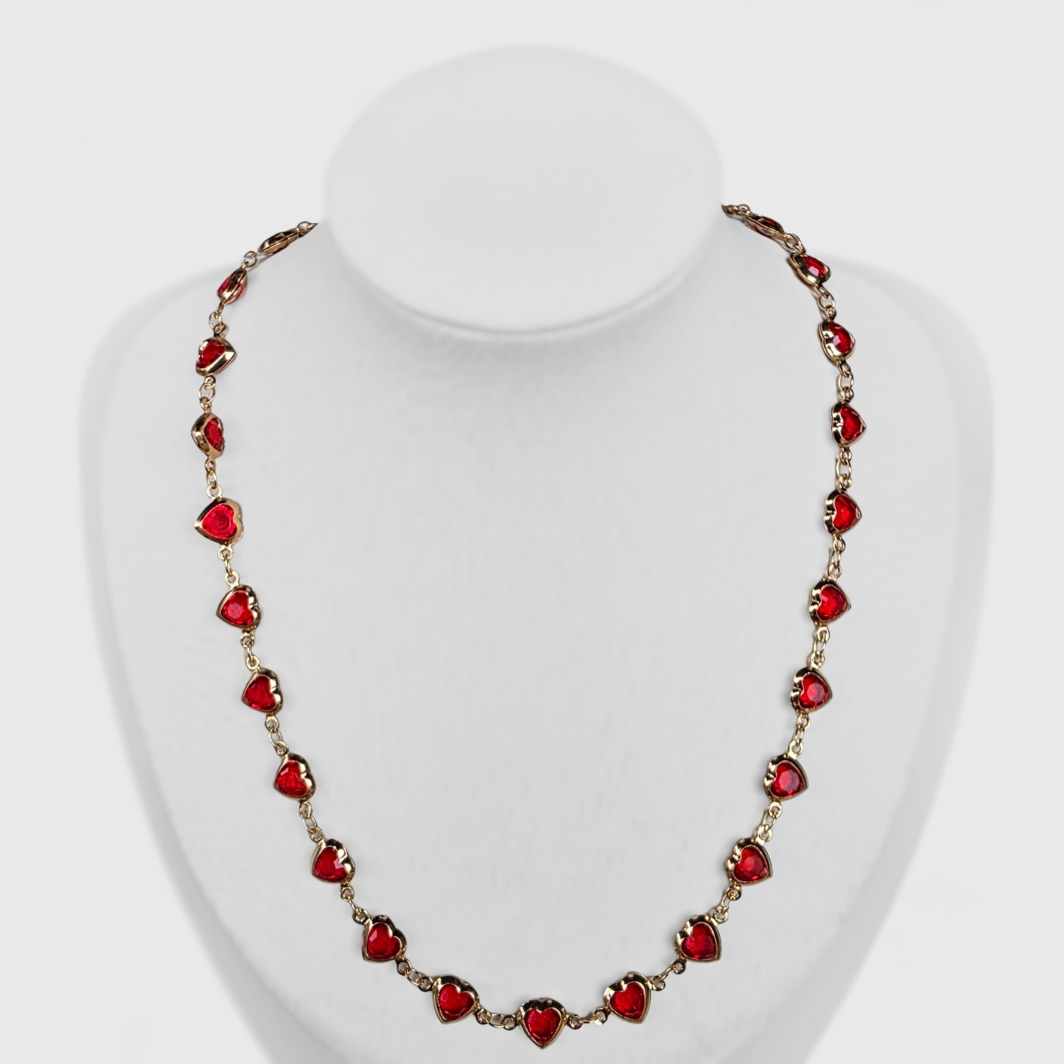 Heart Chain Stainless Steel Necklace Boheme Jewelry Gold 20$